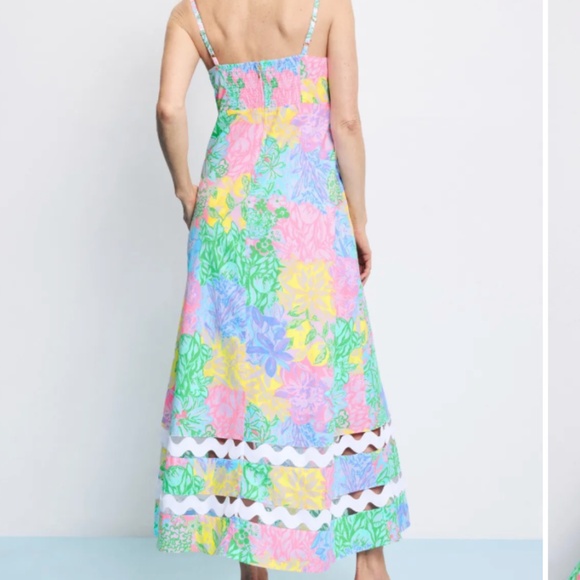 Lilly Pulitzer Haliey Midi Dress – Bright Delight Patch (Size 0) - Picture 4 of 4